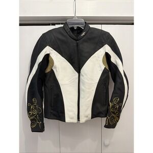 Alpinestars Stella Anouke‎ Leather Motorcycle Jacket Women Sz EU 44, US 8